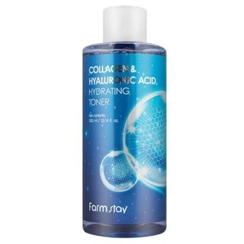 Тонер зволожуючий з колагеном та гіалуроновою кістою FarmStay Collagen&Hyaluronic Acid Hydrating Toner 200 ml (141200001114)