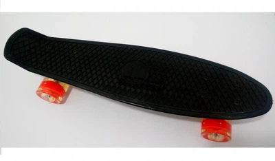Скейт Penny Board. Black. Светящиеся колеса.