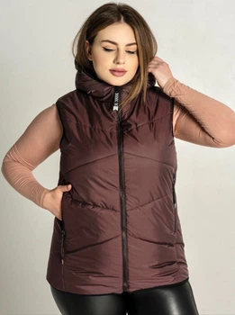Жіночий теплий жилет MODA 0007 XXL (52) Бордовий ( 0007/1 D )