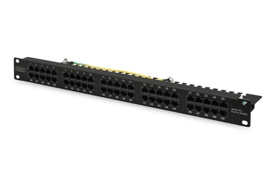 Патч-панель DIGITUS 19" 1U 50 портов Cat.3 UTP в сборе (DN-91350-1-B)