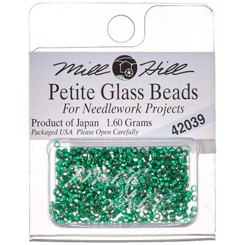 Бісер для вишивки Mill Hill Petite Glass Seed Beads Зелений діамант (42039)