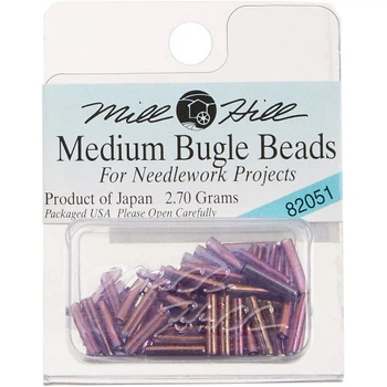 Бісер для вишивки Mill Hill Medium Glass Bugle Beads Бузковий королівський (82051)