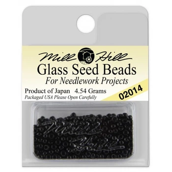 Бісер для вишивки Mill Hill Glass Seed Beads Чорний (02014)