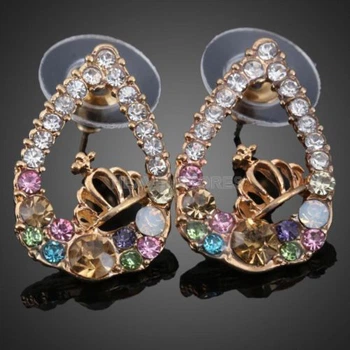 Сережки Only Корона в краплі (5411)