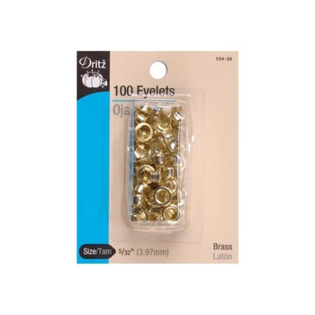 Набір люверсів Dritz для тканини 5/32 "Brass (104-35)