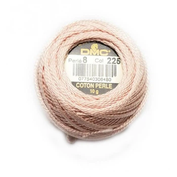 Нитки DMC Perle Cotton Size 8 Рожевий ультра дуже світлий (225)