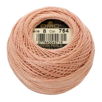 Нитки DMC Perle Cotton Size 8 Персиковий світлий (754)