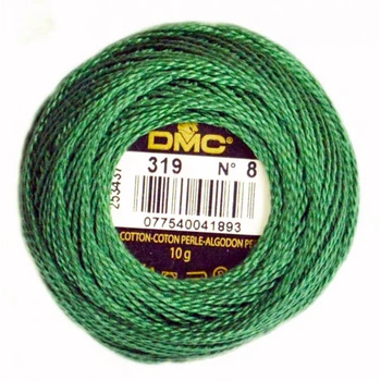 Нитки DMC Perle Cotton Size 8 Зелений фісташковий дуже темний (319)