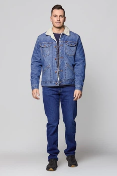 Шерпа Wrangler 124MJ Sherpa Regular Fit (W4MSUG10K) Голубой S-00