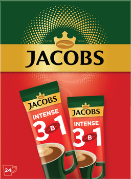 Кофейный напиток Jacobs 3 in 1 Intense 24 x 12 г (4820206290526)