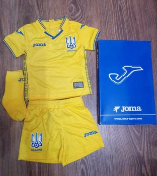 Детские комплект формы сборной Украины Joma желтый 6M FFU407011.18