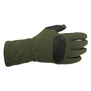 Летные огнеупорные перчатки Pentagon Long Cuff Tactical Pilot Glove ΝΟΜΕΧ® P20014 Small, Олива (Olive)