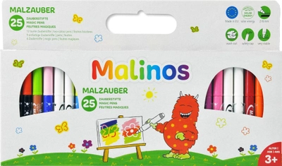 Фломастери чарівні міняють колір Malinos Malzauber 25 (12 + 9 + 4) шт. (MA-300029) (4260189063319)