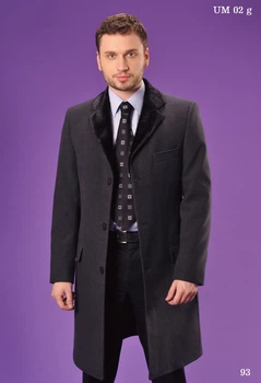 Пальто чоловіче утеплене West-fashion UM-02 сіре 52,170