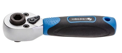 Трещотка короткая 1/4″ для насадок и бит 1/4 Hoegert HT1R391