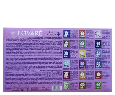 Чай асорті в пакетиках Lovare Great party 18 смаків 90 шт (53341)