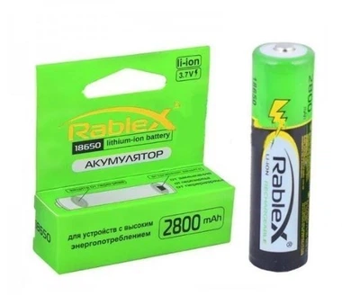 Акумулятор Rablex 2800 Mah Li-Ion 18650 3.7V із захистом