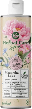 Зволожувальна рідина для ванни та душу Farmona Herbal Care SPA Квіткова з олією герані 400 мл (5900117975350)