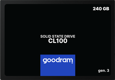 Goodram SSD CL100 Gen.3 240GB 2.5" SATA III 3D NAND TLC (SSDPR-CL100-240-G3)