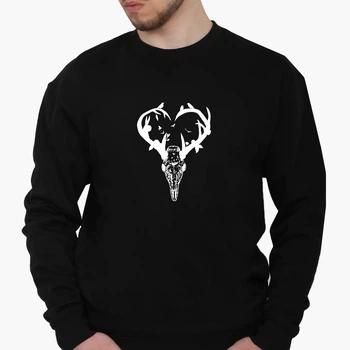 Свитшот мужской Олень (Deer) (8771-2072) Черный XS