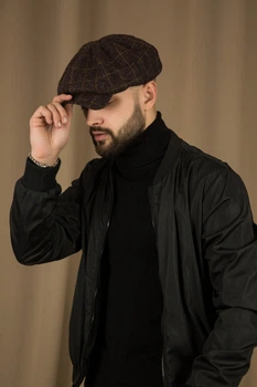 Кепка Восьмиклінка "Кліффорд", хуліганка, Гострі козирки шерсть 52 р