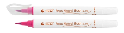 Маркер-пензель акварельний STA 3700 Aqua Natural Brush 3700 червоно-рожевий 10 шт. (STA3700-84)