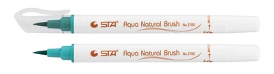 Маркер-пензель акварельний STA 3700 Aqua Natural Brush 3700 малахіт 10 шт. (STA3700-88)
