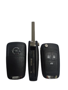 Корпус выкидного ключа для OPEL INSIGNIA (Опель Инсигния), OPEL ASTRA (Опель Астра) 3 - кнопки, лезвие HU100