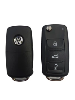 Корпус викидного ключа для Volkswagen (Фольксваген), 3+1 кнопки (з 2010 року) лезо HU66