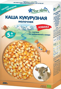 Молочна органічна каша Fleur Alpine кукурудзяна 200 г (4006303005625)
