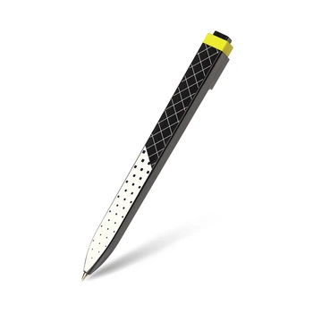 Кулькова авторучка Moleskine Go 1,0 мм / Жовтий паттерн (з біркою) (8058647627274)