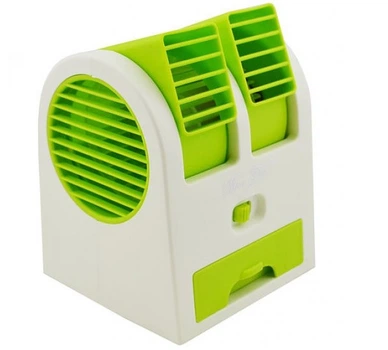 Міні кондиціонер Air Conditioning Cooler USB Electric Fan Mini Air Fan-green Білий (V2080)