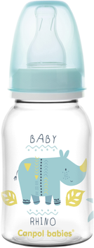 Пляшка Canpol babies PP 120 мл з малюнком Бірюзова (59/100 Бірюзовий)
