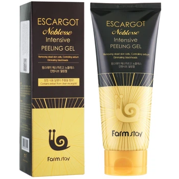 Пилинг-гель для лица с муцином королевской улитки Farmstay Escargot Noblesse Intensive Peeling Gel 180 мл (8809469770040)