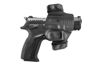 Поясная, пластиковая, быстросъемная кобура A-LINE для Flarm T910 и TQ1 черная (ПК441)