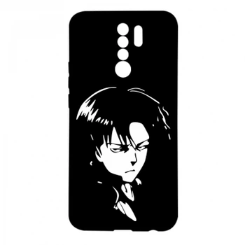 Чохол для Xiaomi Redmi 9 Attack on Titan: Levi Ackermann Чорний