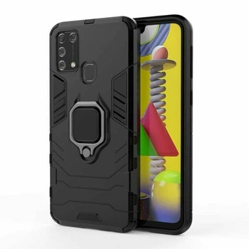 Чохол з підставкою Deexe Hybrid Case для Samsung Galaxy M31 (M315) - Black