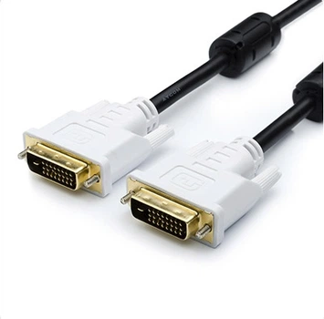 Кабель Dvi-Dvi 5.0m ATCOM 24/24 PIN 24+1 DVI-D 2 ферита Black 9149