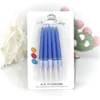 Свечи для торта Petit Candles, витые, набор из 10 шт., фиолетовые