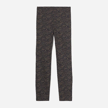 Брюки женские H&M 0796210_принт_01 32 Черные (KAY2000001301524)