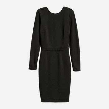 Сукня міді осіння жіноча H&M 0610603_01 32 Чорна (KAY2000001301463)