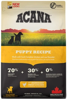 Сухой корм для собак ACANA Puppy Recipe для щенков всех пород 2 кг (a50020)