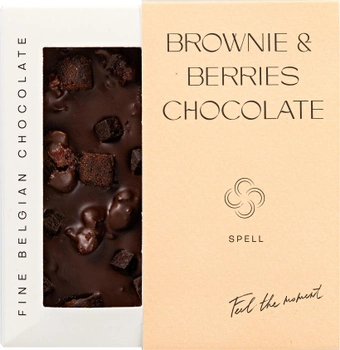 Шоколад Spell черный с клюквой и шоколадным печеньем 85 г (4820207311008)