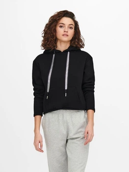 Худи ONLY ONLDREAM L/S HOOD SWT M Черный 15245133-Black