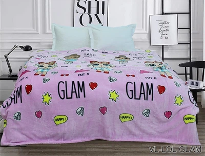 Плед велсофт (микрофибра) 160*220 см LOL GLAM