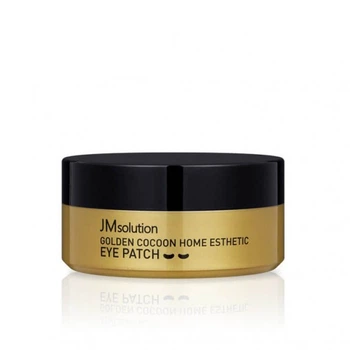 Гидрогелевые патчи с шёлком и золотом JMsolution Golden Cocoon Home Esthetic Eye Patch 60 шт