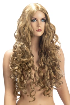 Парик эротический длинные кучерявые блонд для ролевых игр World Wigs ANGELE