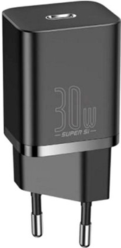 Сетевое зарядное утройство Baseus Super Si Quick Charger 1C 30W EU Black (CCSUP-J01)