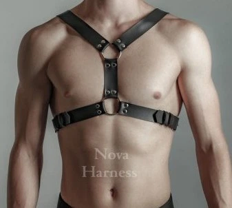 Портупея мужская Nova гартеры Эко-Кожа M Черная №240