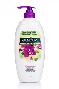 Гель-крем для душа Palmolive Натурель Розкішна м'якість Чорна орхідея і зволожуюче молочко 750 мл (8693495035972)